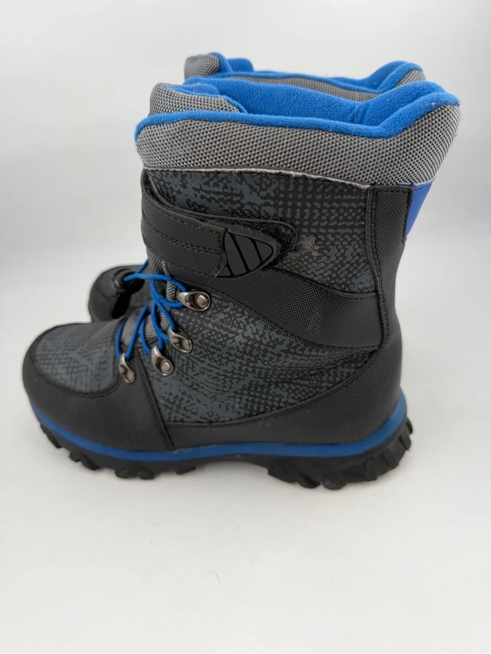 Quest Kids Menace -SZ 5Y-Black Blue 100g 3M Thinsulate Outfoor Winter Snow Boot